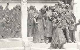 AZ ERZSÉBET-EMLÉKMŰ-PÁLYÁZAT<BR> RÉSZLET TELCS ÉS TŐRY MŰVÉBŐL