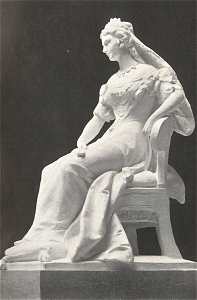 AZ ERZSÉBET-EMLÉKMŰ-PÁLYÁZAT<BR> RÉSZLET DONÁTH GYULA MŰVÉBŐL