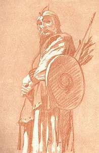 VAJDA ZSIGMOND TANULMÁNY-RAJZA<BR> AZ ÚJ ORSZÁGHÁZA FALFESTMÉNYEIHEZ