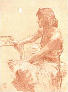 VAJDA ZSIGMOND TANULMÁNY-RAJZA<BR>AZ ÚJ ORSZÁGHÁZA FALFESTMÉNYEIHEZ