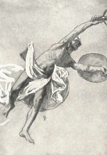 VAJDA ZSIGMOND TANULMÁNY-RAJZA AZ ÚJ ORSZÁGHÁZA FESTMÉNYEIHEZ