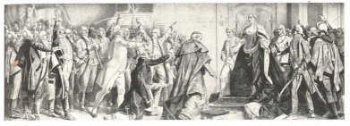 AZ ÚJ ORSZÁGHÁZA FALFESTMÉNYEI MORIAMUR PRO REGE NOSTRO JANTYIK MÁTYÁS FESTMÉNYE