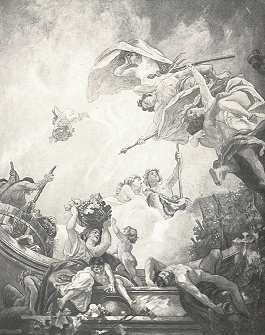 AZ ÚJ ORSZÁGHÁZA FALFESTMÉNYEI<BR>SZÜRET<BR>KRENNER VIKTOR FESTMÉNYE