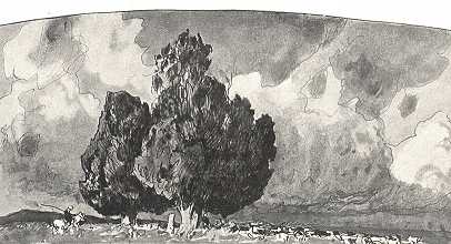 HANNIBAL SÍRJA<BR>EUGEN BRACHT VÍZFESTMÉNY-VÁZLATA