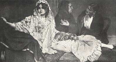 KÍSÉRTÉS<BR>IGNACIO ZULOAGA OLAJFESTMÉNYE