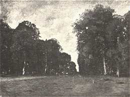 A FONTAINEBLEAUI ÚT<BR>PAÁL LÁSZLÓ OLAJFESTMÉNYE