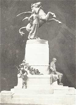 A VÖRÖSMARTY-SZOBOR PÁLYÁZAT<BR>DONÁTH GYULA MÜVE<BR>MÁSODIK KATEGÓRIÁBA OSZTOTT PÁLYAMŰ