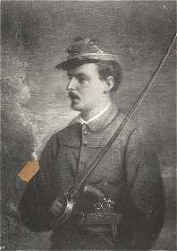 AZ ORVOS-SZÖVETSÉG KIÁLLÍTÁSA<BR>GARIBALDISTA<BR>KOVÁCS MIHÁLY OLAJFESTMÉNYE