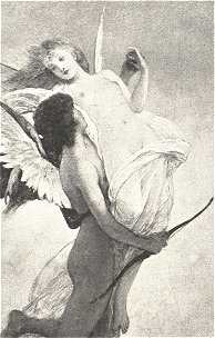 AZ ORVOS-SZÖVETSÉG KIÁLLÍTÁSA<BR>ÁMOR ÉS PSZICHE<BR>LOTZ KÁROLY OLAJFESTMÉNYE