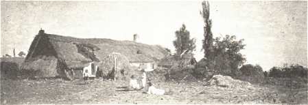 AZ ORVOS-SZÖVETSÉG KIÁLLÍTÁSA<BR>TANYA<BR>MÉSZÖLY GÉZA OLAJFESTMÉNYE