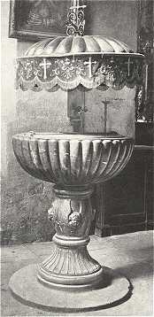 KERESZTELŐ MEDENCE A XVI. SZÁZAD ELSŐ FELÉBŐL