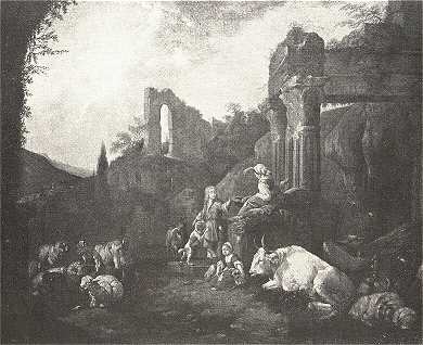 ÁLLATOK<BR>JAN HENDRIK ROOS FESTMÉNYE<BR>KOHNER ADOLF GYŰJTEMÉNYÉBŐL