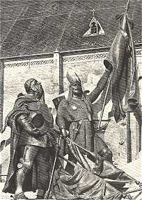 RÉSZLET A KOLOZSVÁRI MÁTYÁS-SZOBORRÓL<BR>FADRUSZ JÁNOS MŰVE