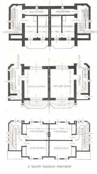 A KISEBB HÁZTÍPUS ALAPRAJZAI