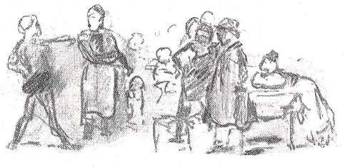 A falu hőse.<BR> Az első vázlat.