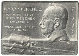 ARCKÉP-PLAKETT TELCS EDE MŰVE