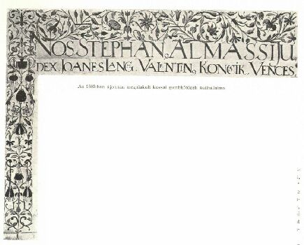 Az 1603-ban újonnan megalakult kassai gombkötőcéh szabadalma.