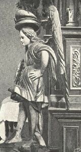 KARIATID-ANGYAL A LŐCSEI GIMNÁZIUMI TEMPLOMBAN