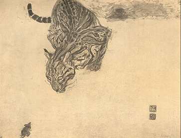 OCELOT<BR>EDERER KÁROLY FESTMÉNYE