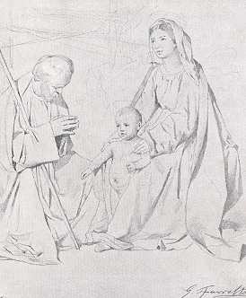 A SZENT CSALÁD FAVRETTO ELSŐ KOMPOZÍCIÓJA SZANA TAMÁS GYŰJTEMÉNYÉBEN