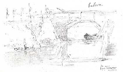 VÁZLAT GIACOMO FAVRETTO RAJZA SZANA TAMÁS GYŰJTEMÉNYÉBEN