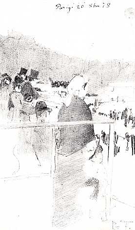 VÁZLAT GIACOMO FAVRETTO RAJZA SZANA TAMÁS GYŰJTEMÉNYÉBEN