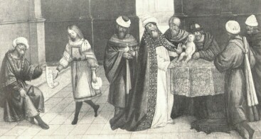 SZENT JÁNOS NÉVADÁSA<BR>DEFENDENTE FERRARI FESTMÉNYE<BR>A LEDERER-GYŰJTEMÉNYBŐL