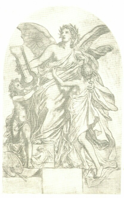 MŰVÉSZET LOTZ KÁROLY KARTÓNRAJZA A BUDAPESTI ÚJ VÁROSHÁZA SZÁMÁRA