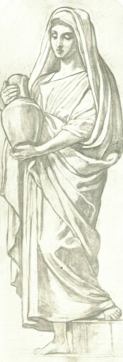 REBEKA LOTZ KÁROLY KARTONRAJZA A FERENCVÁROSI TEMPLOM SZÁMÁRA