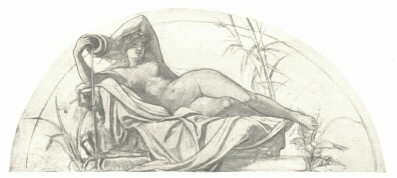 GYÓGYFORRÁS ALLEGÓRIÁJA LOTZ KÁROLY KARTÓNRAJZA A SAXLEHNER-PALOTA SZÁMÁRA