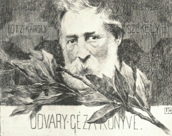 LOTZ KÁROLY ARCKÉPE RAJZOLTA UDVARY GÉZA RÉZBE KARCOLTA VADÁSZ MIKLÓS