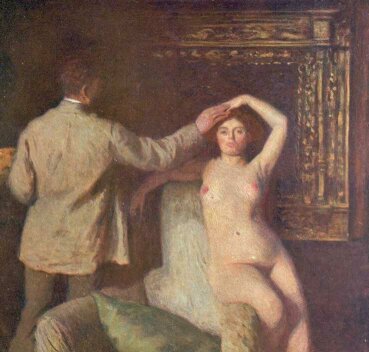 MŰTEREMBEN FERENCZY KÁROLY OLAJFESTMÉNYE