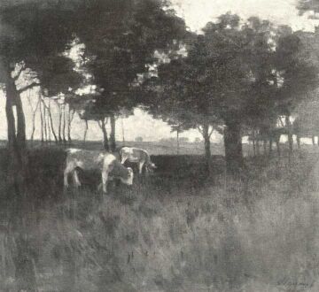 TEHENEK AZ AKÁCOSBAN OLGYAY FERENC OLAJFESTMÉNYE A NAGY ÁLLAMI ARANYÉREM NYERTESE