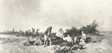 A KENDERÁZTATÓK. 1877 BÖHM PÁL OLAJFESTMÉNYE