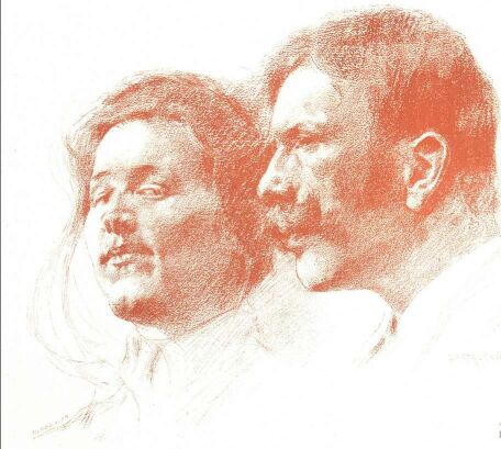 ARCKÉPTANULMÁNY BARTA ERNŐ RAJZA