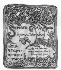 EX-LIBRIS LAKATOS ART�R RAJZA