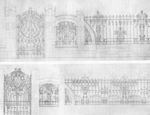 KAPU ÉS KERÍTÉS-RÁCSOK SCHWAB GYULA TERVRAJZA