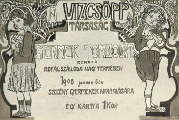 A VÍZCSÖPPTÁRSASÁG PLAKÁTJA NAGY SÁNDOR RAJZA