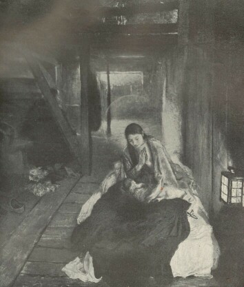 JÉZUS SZÜLETÉSE UHDE FRIGYES OLAJFESTMÉNYE ILLUSTRIRTE ZEITUNG, BERLIN, JOGOSÍTÁSÁVAL