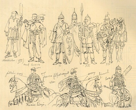 ZICHY MIHÁLY KOSZTÜM-RAJZAIBÓL