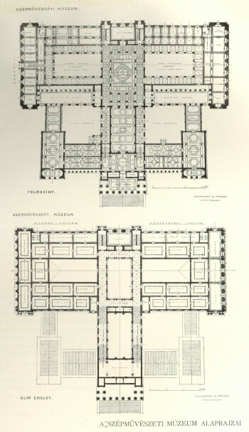 A SZÉPMŰVÉSZETI MÚZEUM ALAPRAJZAI