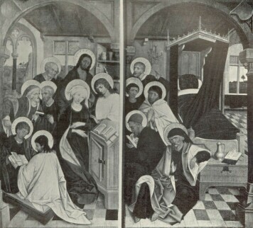 MÁRIA HALÁLA HANS SCHÜCHLIN ÉS BARTHOLME ZEITBLOM FESTMÉNYE SZÉPMŰVÉSZETI MÚZEUM