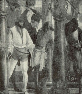 KRISZTUS OSTOROZÁSA SZÁRNYKÉP 1514-BŐL SZÉPMŰVÉSZETI MÚZEUM