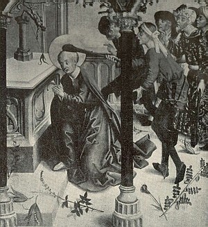 IFJ. SZT. JAKAB VÉRTANÚSÁGA SZÁRNYKÉP. XV—XVI. SZ. SZÉPMŰVÉSZETI MÚZEUM