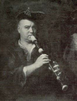 TÁROGATÓN JÁTSZÓ FÉRFI KÉPE KUPECZKY JÁNOS FESTMÉNYE SZÉPMŰVÉSZETI MÚZEUM