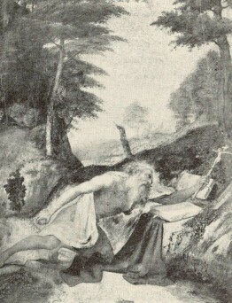 SZT. JEROMOS LORENZO LOTTÓ FESTMÉNYE BRUCKENTHAL-KÉPTÁR NAGYSZEBENBEN