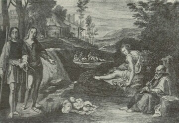 PARIS SZÜLETÉSE GIORGIONE NYOMÁN METSZETTE VAN KESSEL