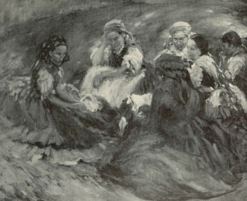 NÓGRÁDI BUCSUSOK VASZARY JÁNOS OLAJFESTMÉNYE