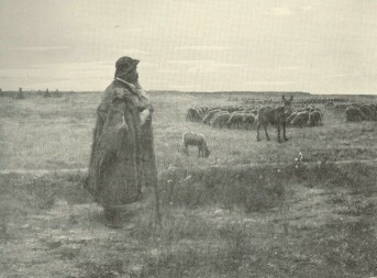PUSZTAI CSENDÉLET, 1892 BIHARI SÁNDOR FESTMÉNYE A SZÉPMŰVÉSZETI MÚZEUM TULAJDONA