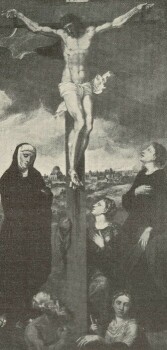 KRISZTUS A KERESZTFÁN DOMENICO BRUSASORCI FESTMÉNYE VERONA, S. FERMO